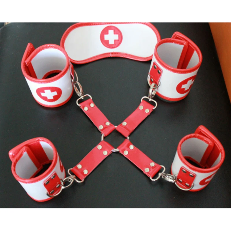 Zerosky Bdsm Bondage Erotic Sexy Nurse Role Play Kit Hand And Ankle Cuffs
