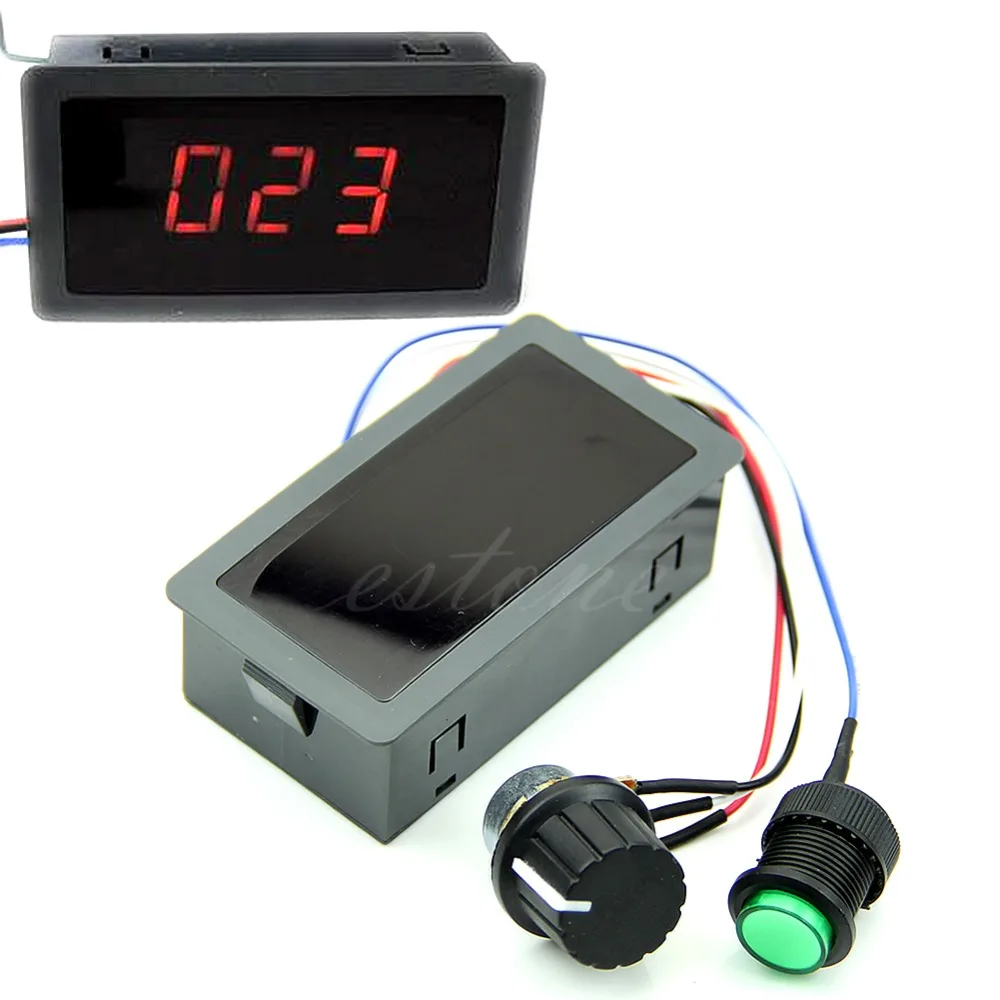 

DC 12V 24V 6-30V Max 8A PWM Motor Speed Controller With Digital Display & Switch
