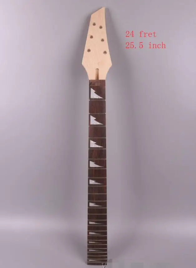 

Electric guitar neck replacement 24 fret 25.5" Truss Rod Rose Fretboard new