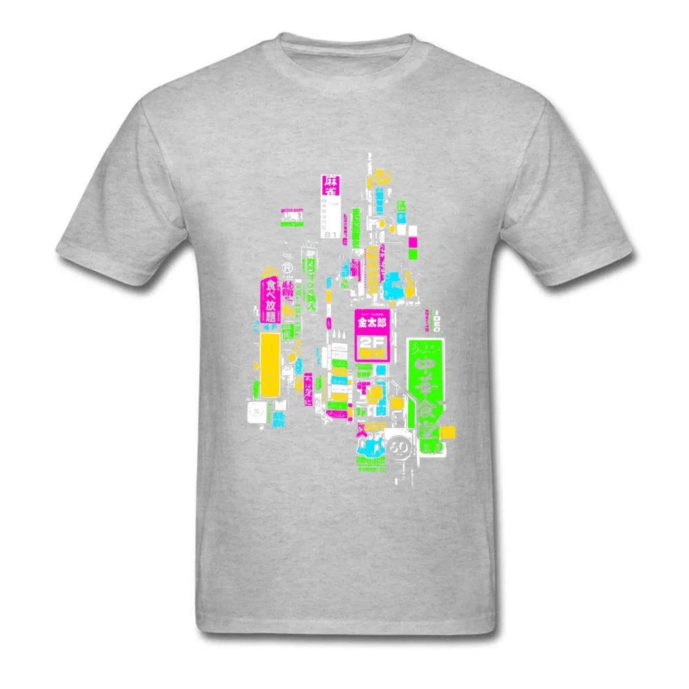 Cotton Fabric Man Short Sleeve Tokyo T Shirt Casual Tops & Tees New Coming Birthday O Neck Tops Shirt Top Quality Tokyo grey