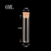 1.5ml 2ml 3ml 5ml 6ml Diameter 16mm 50pcs/lot Test Tube Glass Bottles Small Bottles with corks Mini Glass Vials for packing Gift 6