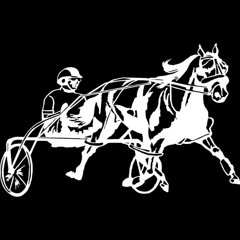 18.8 سنتيمتر * 12 سنتيمتر سباق الخيل المسار للاهتمام السيارات التصميم سيارة ملصقات الشارات الفينيل الأسود/الفضة S6-2774