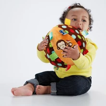 Buy 0-12 month baby bell toy cloth ball Early Education teddy Developmental Soft Stuffed Plush Toys bed Rattles Free Shipping