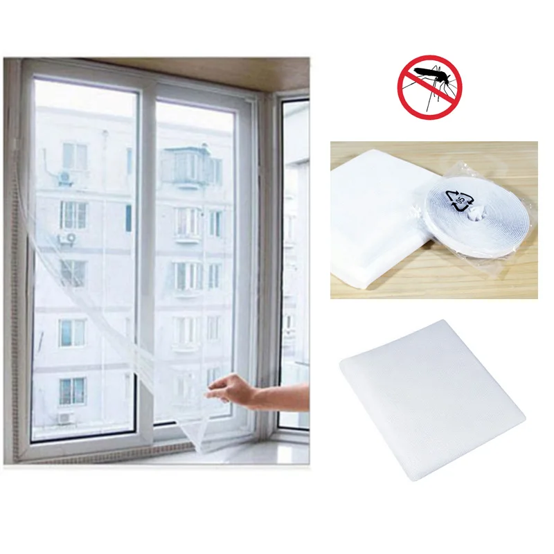 

1.5M Fly Mosquito Window Net Screen Room Cortinas Mosquito Curtains Net Curtain Protector Fly Screen Inset New