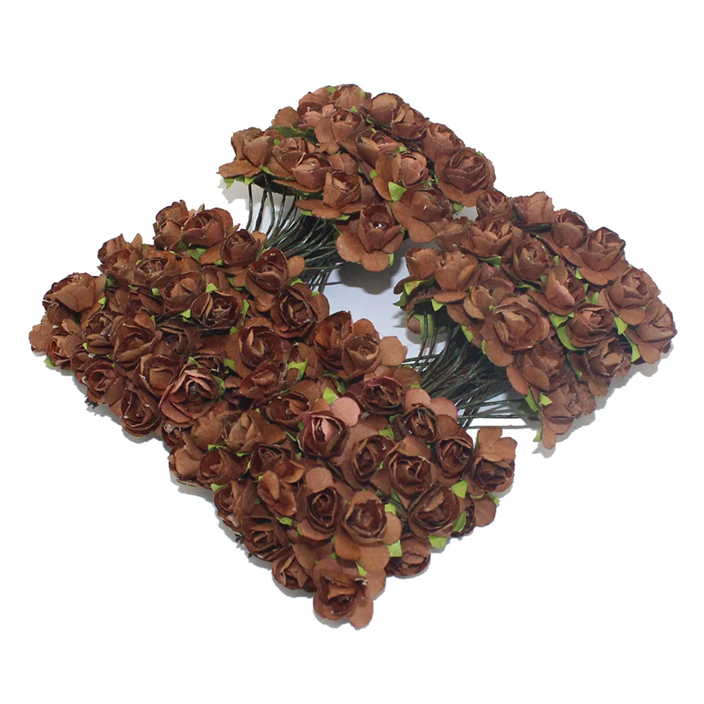 144 шт./упак. разноцветный Искусственный Роза Бумага цветы пиона свадебные букет украшение для дома вечерние инструменты Свадебные украшения