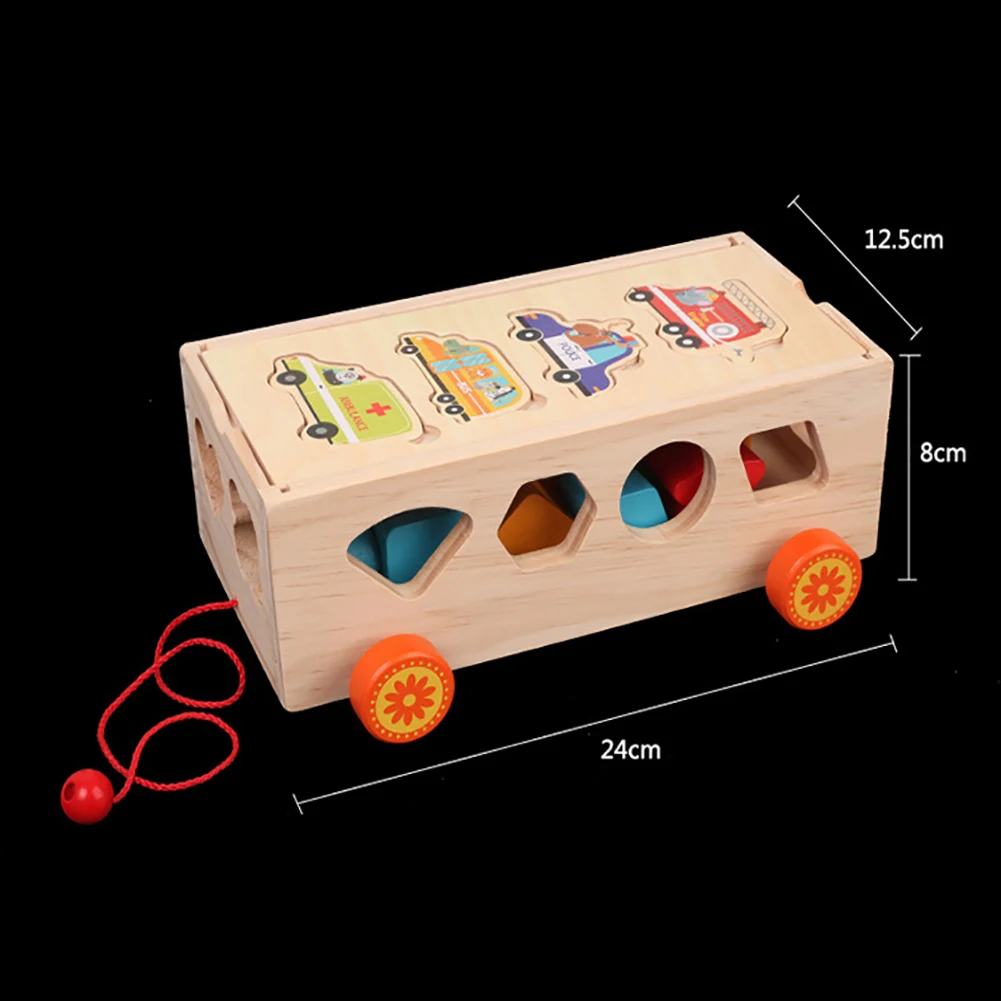 Сортировщик Танграм автомобиль форма обучающая Игрушечная машина строительный блок дети ребенок подарок модель трейлер головоломки