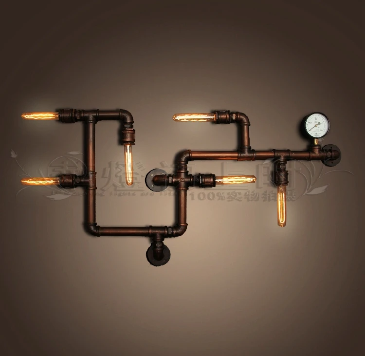 Creative Vintage American Country Style Loft Plumbing Creative Vintage American Country Style Loft Plumbing Fixtures Personalized Wall Art Lamp Lighting Bars On Aliexpress Alibaba Group