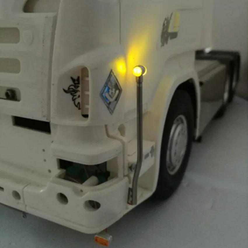 RC scania грузовик декоративные светодио дный flagpole лампы для tamiya 1/14th масштаба rc scania r620 56323 r730 r470 трактор, прицеп, грузовик