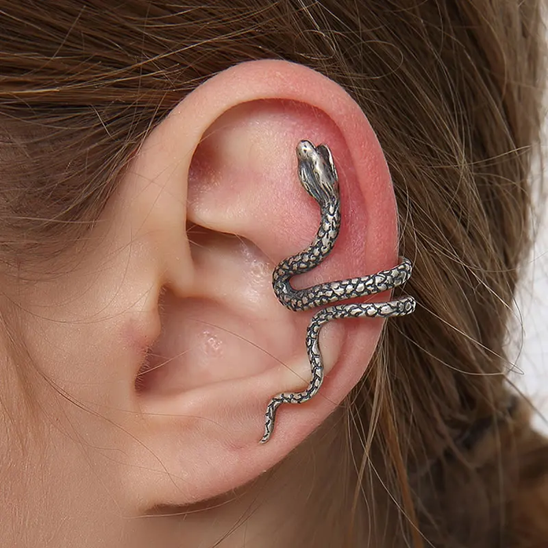 Buy Dark Dream 925 Sterling Silver Snake Clip Earrings