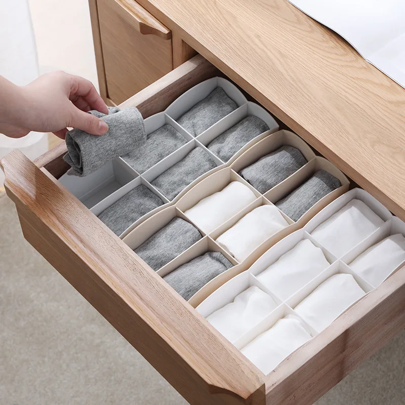 

Storage Box for Underwear Bras Sorting Organizer Scarfs Sock Divider Closet Multi-size Boxes Accessories Home Key Box H1192