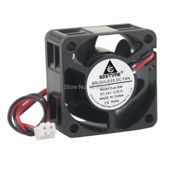 

2Pieces LOT Gdstime 4020B 4cm 40mm x 20mm DC 24V 2P Ball Bearing Exhaust Cooler Cooling Fan