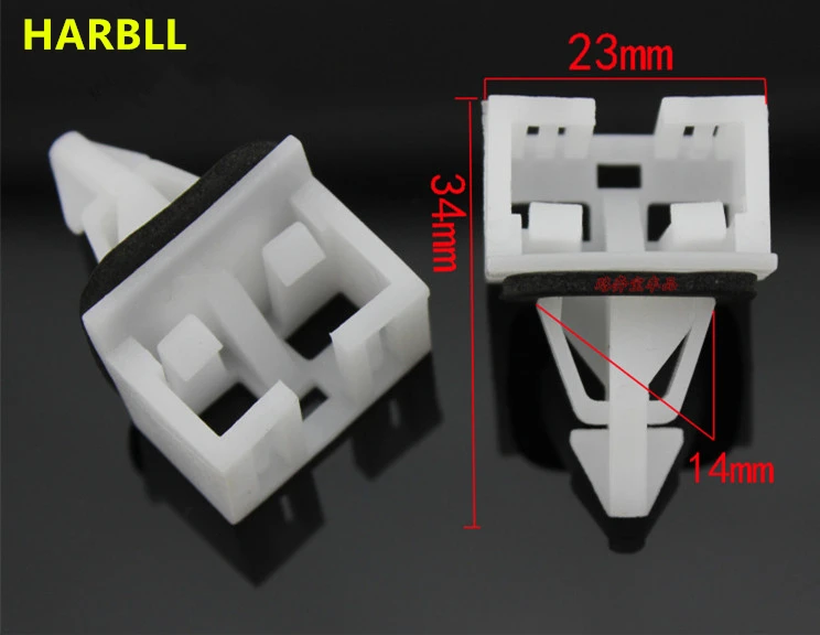 

HARBLL 6PCS For Honda City New Fit Plastic Fastener Rear bumper mounting bracket Hook fixing Clasp