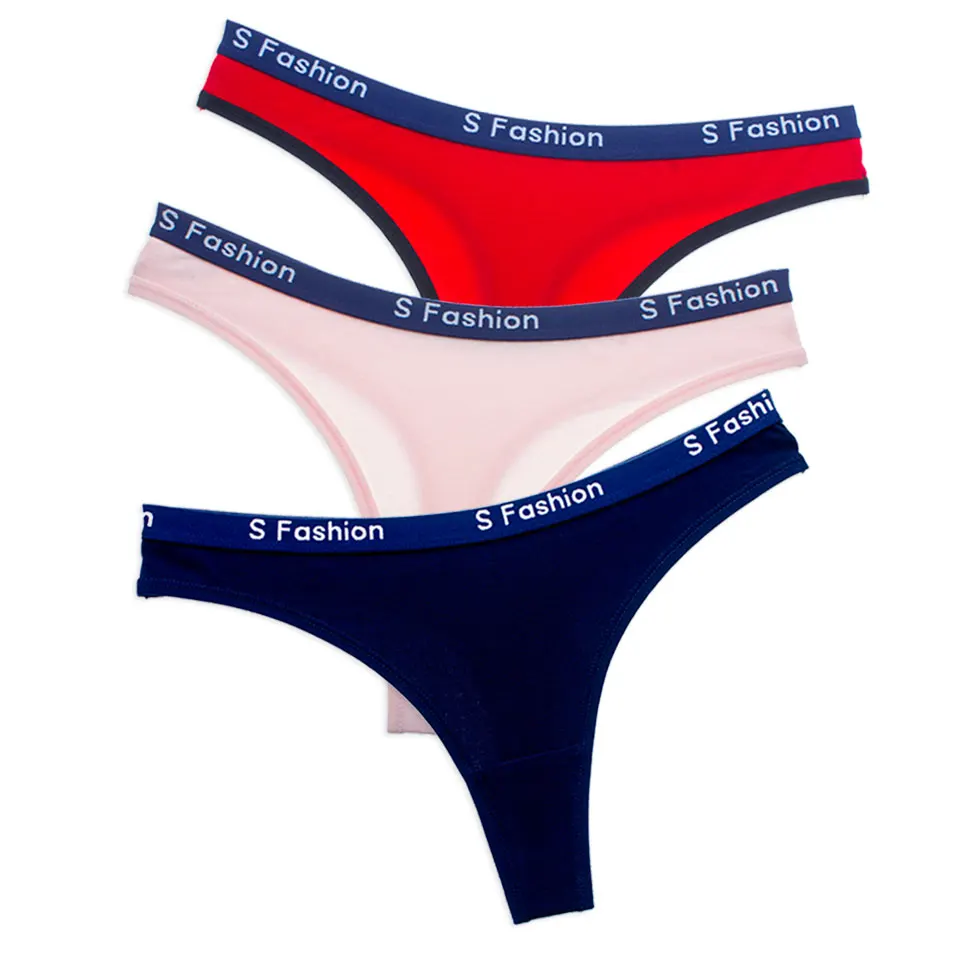 

Women Cotton Thong Seamless Sexy G-String Letter Female Underwear Tangas Panties Women Lingerie Ladies Low-Rise Panty New Hot