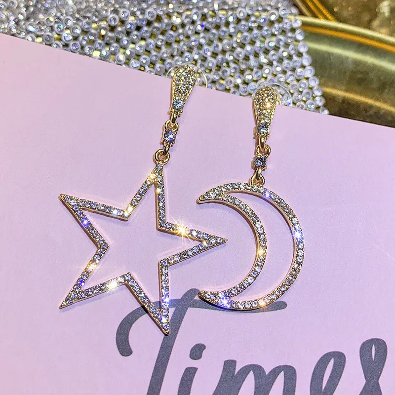 FYUAN блестящие асимметрия Висячие серьги для женщин Bijoux (украшения своими руками)
