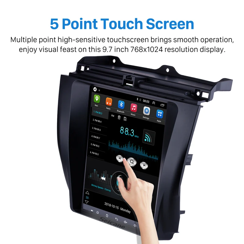 Top Seicane Car Multimedia Player For 2003-2007 Honda Accord 7 Android 6.0 HD 1024*768 Touchscreen Bluetooth Wifi GPS Navigation 2