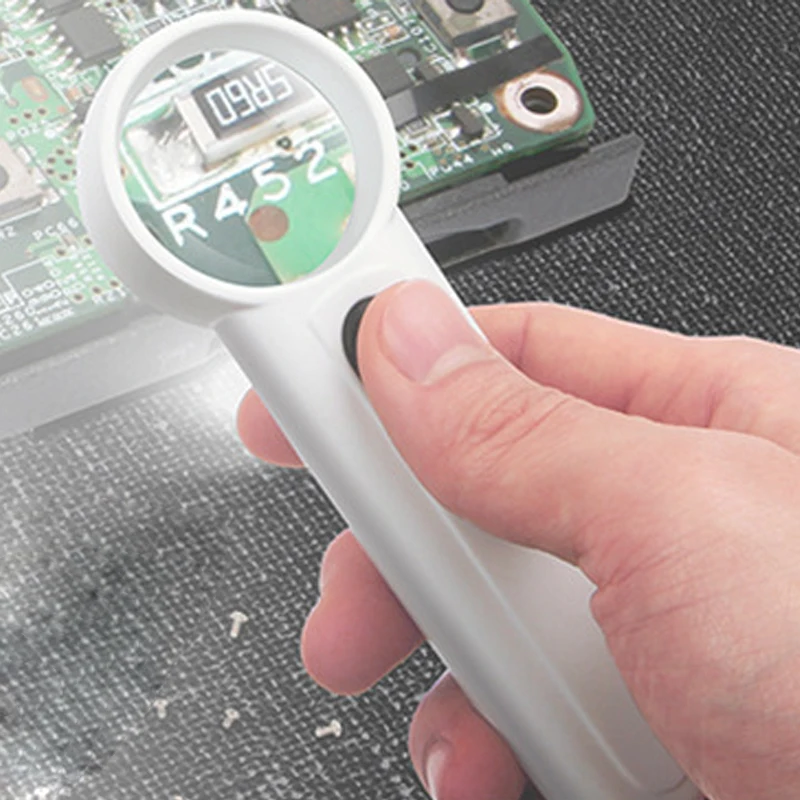 

2017 8X Optical Magnifier with 2 LED light circuit board repair tool help hand soldering iron repairing tools