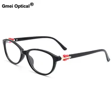 Gmei оптический стильный Urltra-светильник TR90 для женщин Овальный полный обод оптические оправы для очков женские пластиковые очки для близорукости M1530