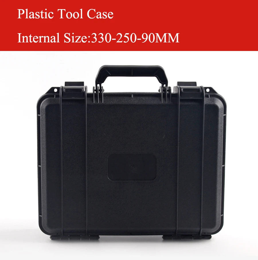 330 x250x90mm ABS Tool case toolbox Impact resistant sealed safety case