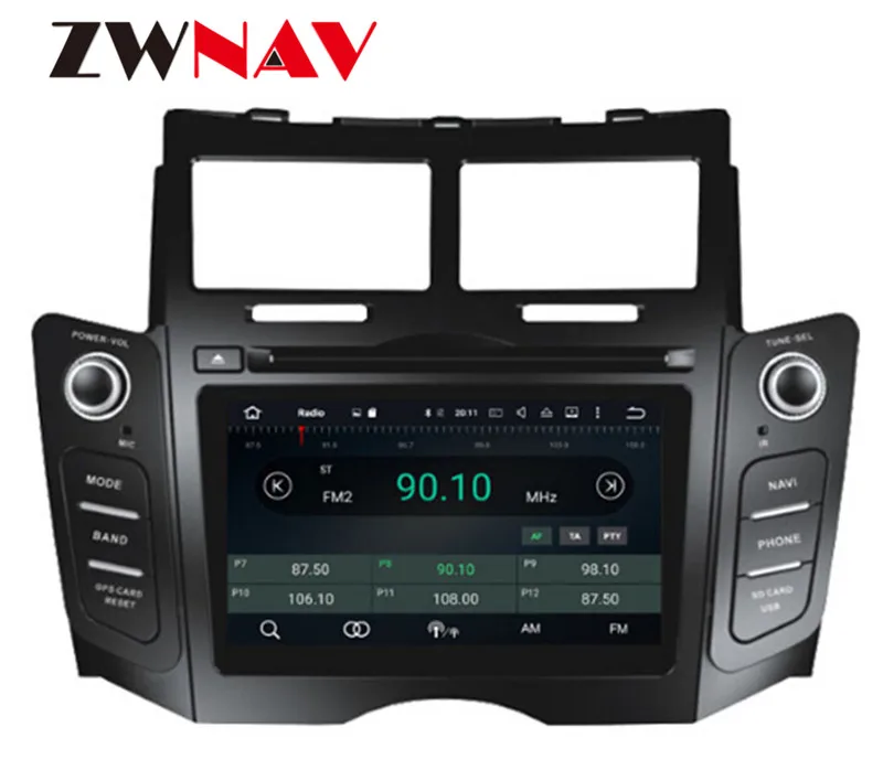 Cheap Android 8.0 8 Core RAM 4GB ROM 32GB Car Screen Radio For Toyota Yaris 2005-2011 Black Car DVD Player GPS Navigation Doble DIN 17