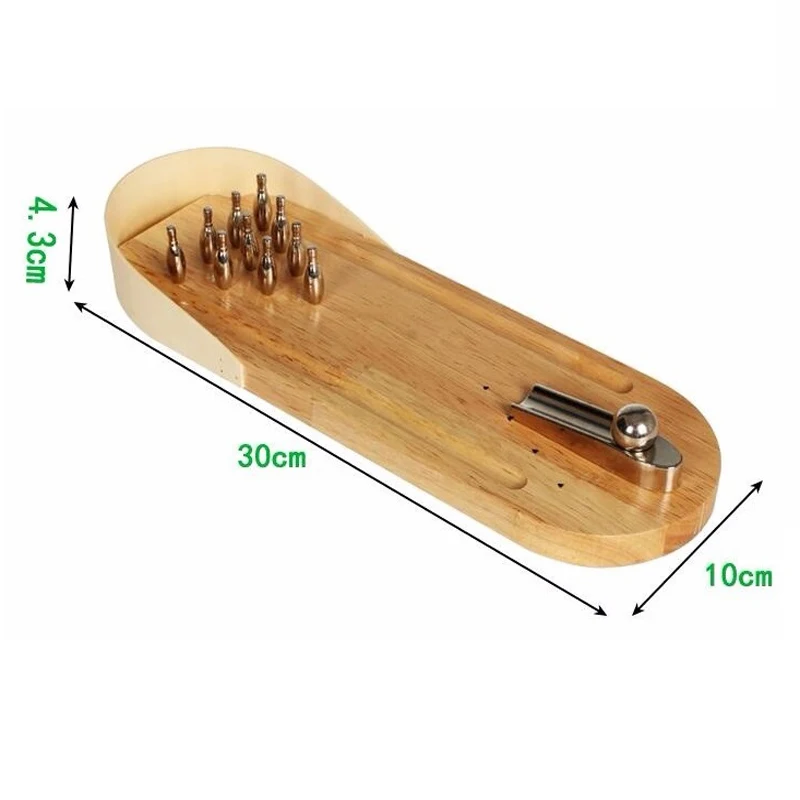 Крытый мини настольный металлический боулинг для взрослых и детей на день рождения подарок