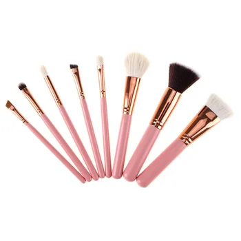 

Professional Makeup Brush Set New Arrival 8pcs Makeup Brushes Luxious Rose Gold Pink Makeup Tool Kit High Quality Cosmetics Tool