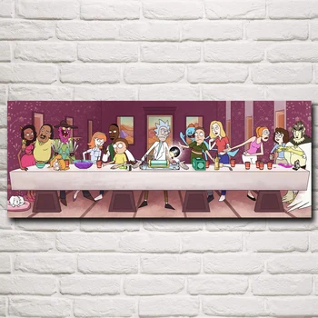 

Rick and Morty Rick Sanchez Cartoon Wall Art Animation Art Silk Poster and Prints Home Decor Canvas Painting Free Shipping