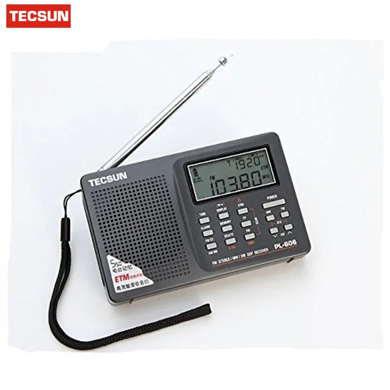 Tecsun цифровой портативный Радиоприемник PLL FM стерео/LW/SW/MW приемник DSP Прямая