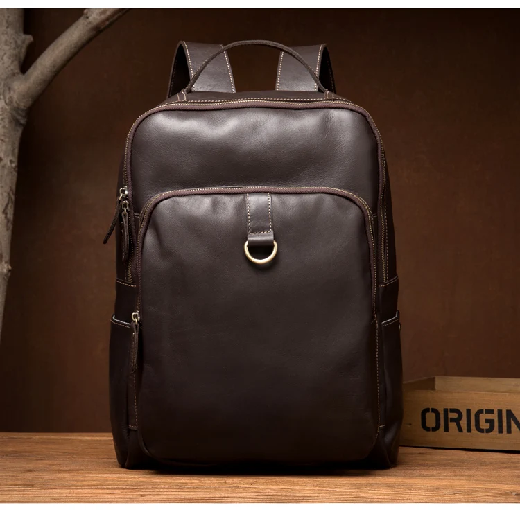 feito à mão do vintage mochila de