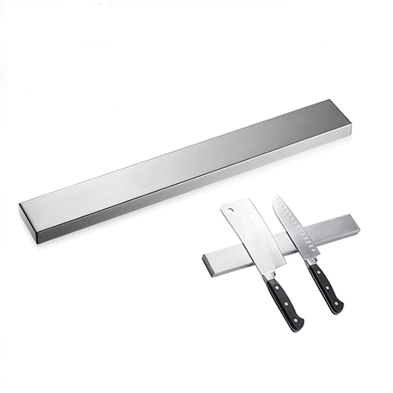 Нержавеющая сталь Магнитная подставка для ножей Professional Магнитный полоса для ножей Экономия пространства ножи стойки ножедержатель