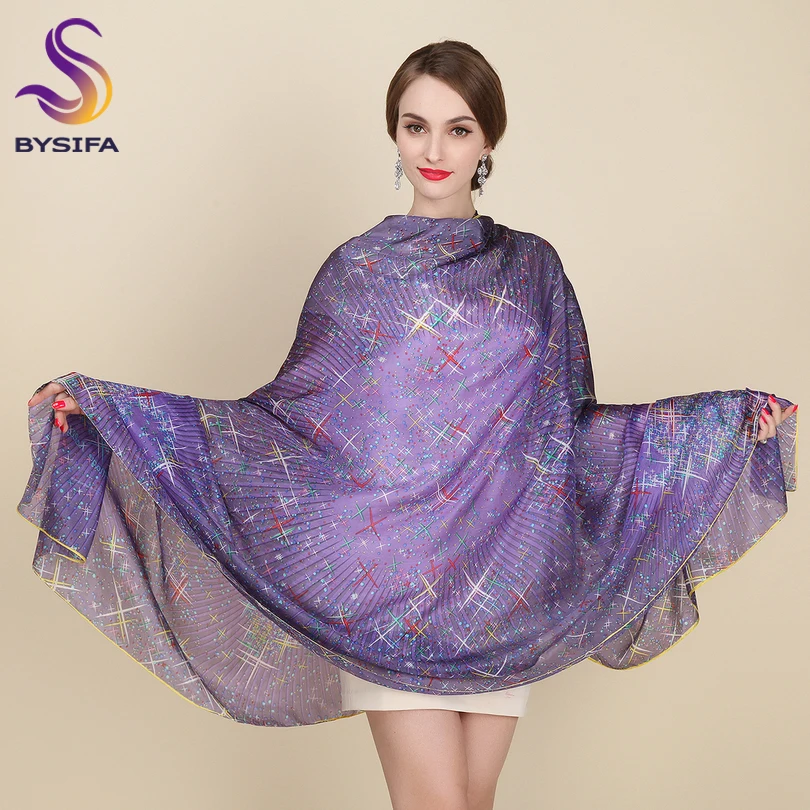 Женский Длинный шарф со звездами 200x110 см|designer silk scarf|fashion scarfsilk designer scarf |