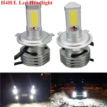 

One Set 90W 9000LM Kit Car 3-Sides COB LED Headlight Bulbs H4 HB2 9003 High/Low Beam Led Car Front Headlights