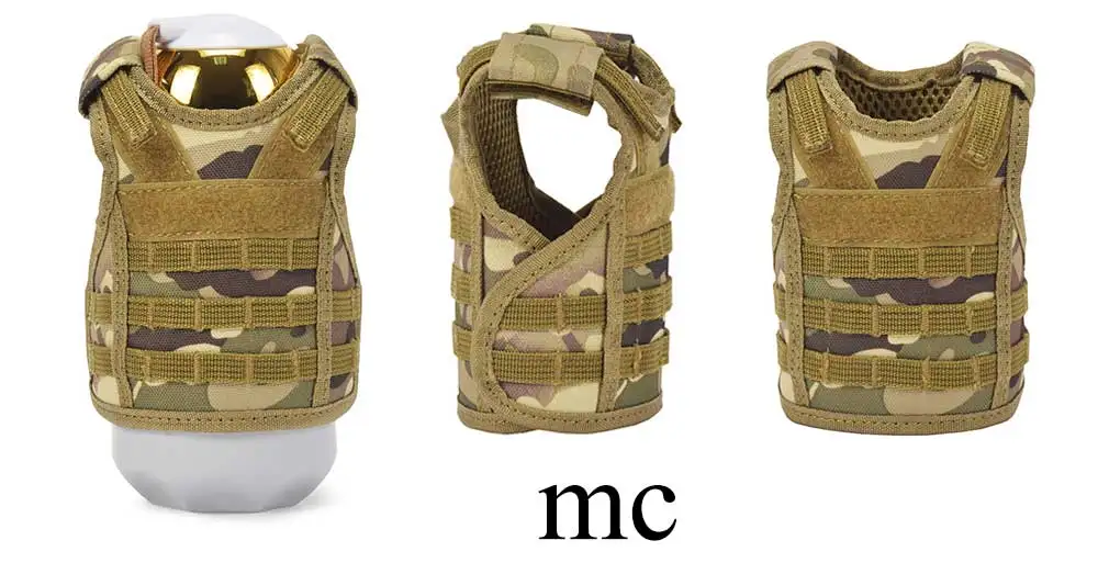 Тактический жилет, военный набор бутылок пива, миниатюрные охотничьи жилеты, армейский жилет, набор для напитков, регулируемые плечевые ремни