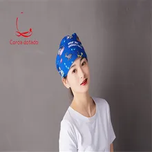 Медицинская Рабочая кепка доктора и шапка для медработника Акушерская красота печатных хлопок для мужчины и женщины