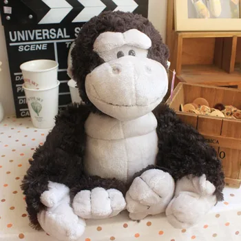 

candice guo! nice plush toy stuffed doll cute fat orangutan gorilla black King Kong valentine's day christmas gift 1pc