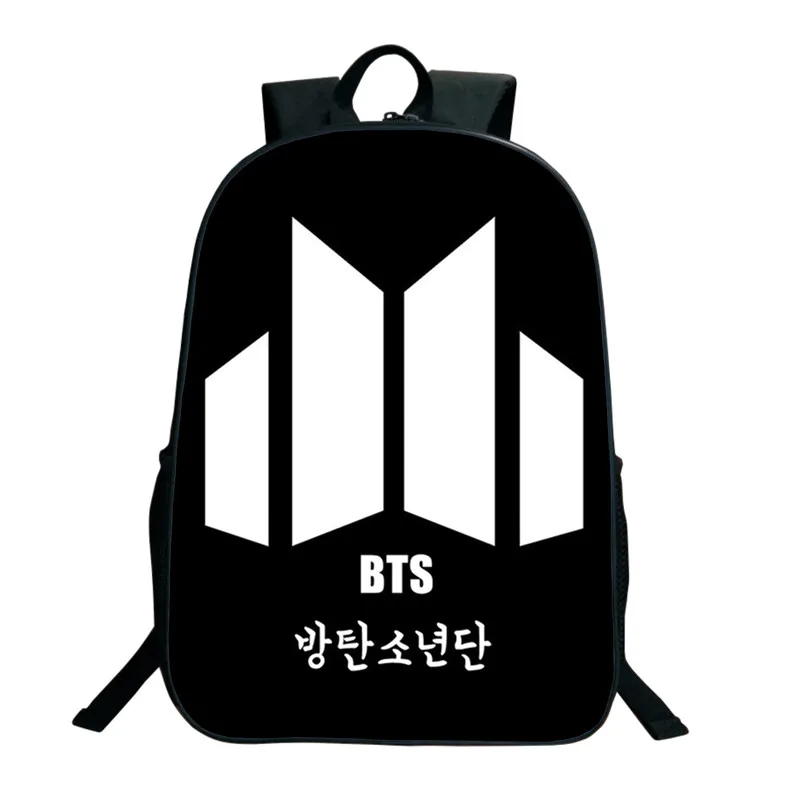 Blogforbing 買取 Kpop Bts Bangtan男の子バックパック3dプリントスクールバッグ用女性テ ィーンエイジャー16インチショルダーバッグ陸軍ファンコレクション須賀jimin 通販 価格