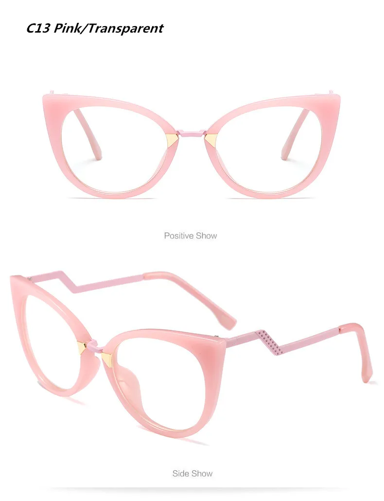 BOYEDA Новая мода оправа для очков для женщин Кошачий глаз Компьютерная оптика очки от близорукости для дам женские прозрачные линзы