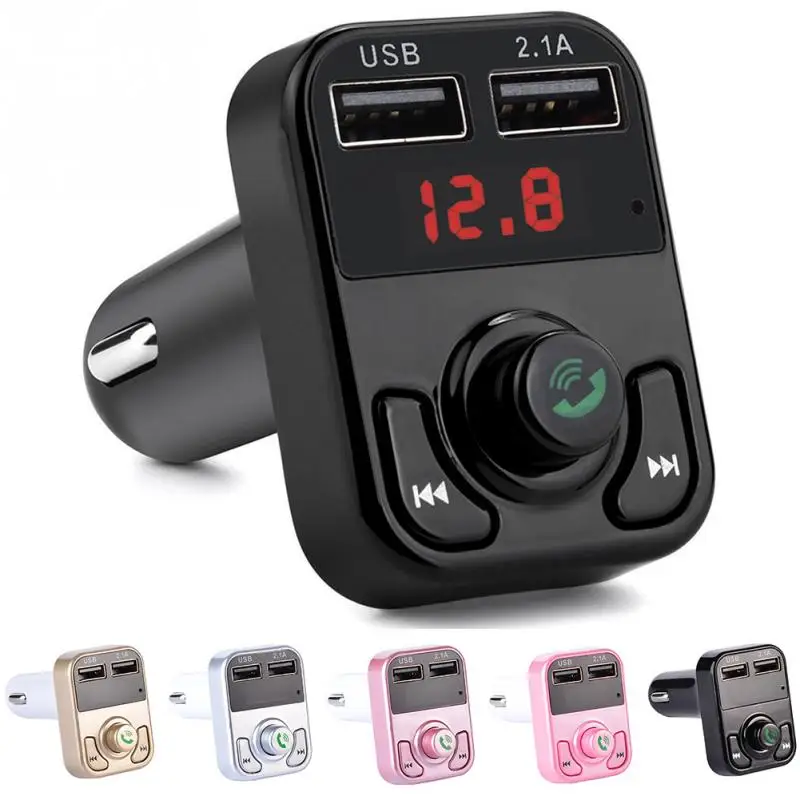 FM Transmitter Aux Modulator Bluetooth Handsfree Car Kit Car Audio MP3 Player 5V/1A Quick Charge Dual USB Car Charger