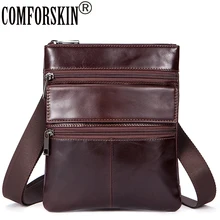 COMFORSKIN Brand Genuine Leather Guaranteed 100% Men Leather Bag 2018 New Arrivals Men Messenger Bags Hot Brand Bolsa Masculina COMFORSKIN Brand Genuine Leather Guaranteed 100% Men Leather Bag 2018 New Arrivals Men Messenger Bags Hot Brand Bolsa Masculina