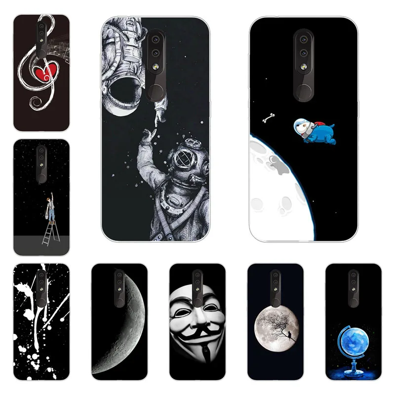 For Nokia 4.2 Case Silicon astronauts Painting Soft TPU Back Cover for Nokia4.2 Phone protect Bags shell |