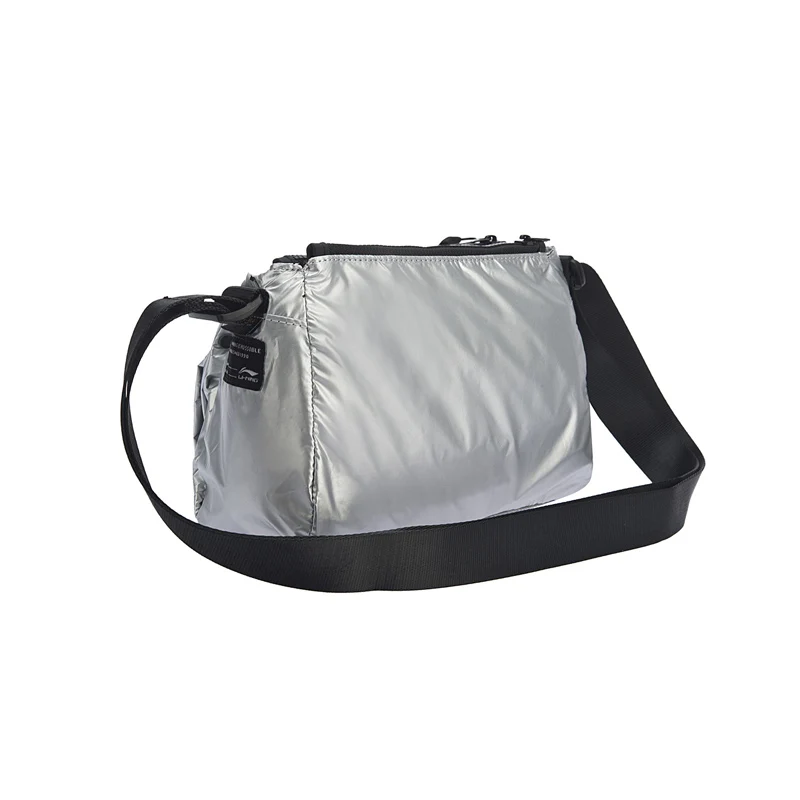 Клиренс) Li-Ning унисекс трендовая сумка через плечо 2л молнии хит-цвет ремень нейлоновая подкладка спортивные сумки на плечо ABDP022 BJF146