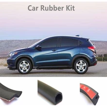 Резиновая прокладка для автомобиля Комплект Z D P форма черный автомобиль 4 края двери ABC уплотнение столба погода-полосы Литье отделка Резиновая полоса