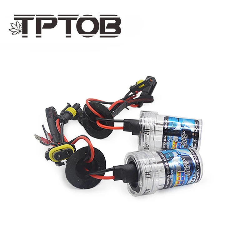 TPTOB 2 шт. H1 H3 H7 H11 9005 9006 D2S 12 V 35 W HID ксеноновая лампа для автомобиля Замена фар лампа 4300 K 5000 K 6000 K 8000 K 10000 K