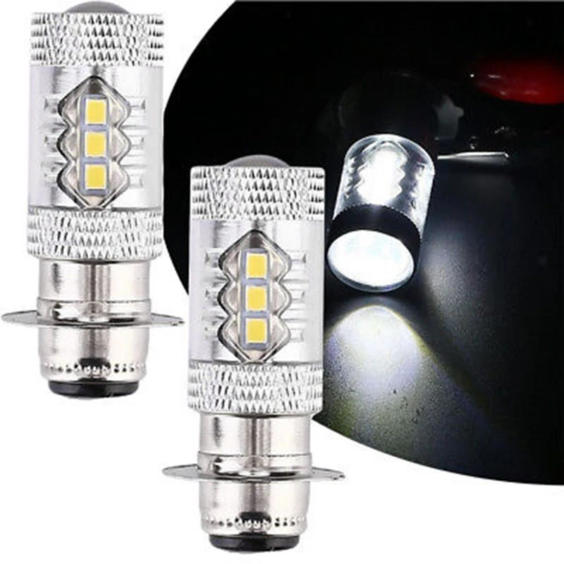 Светодиодный светильник для головы мотоцикла H6 белый 2 шт. 12 В светодиодный