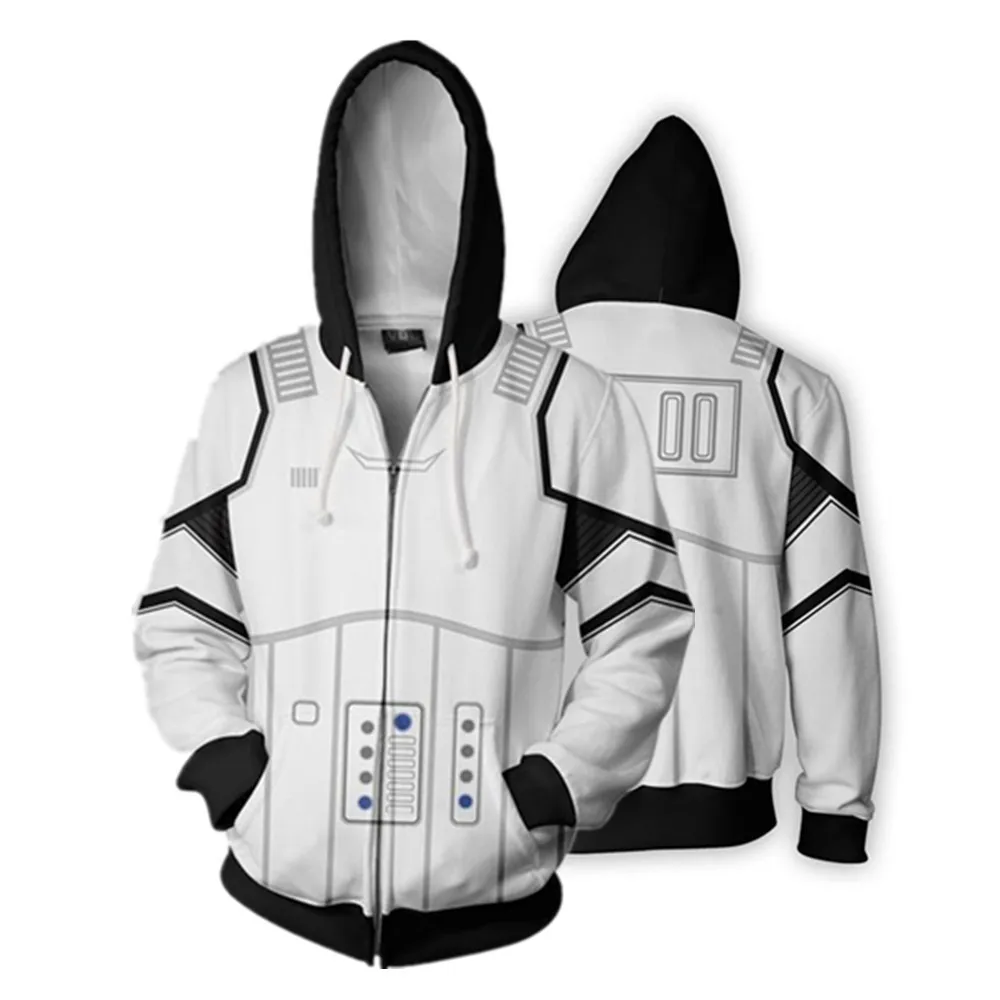 

Star Wars Full Zip Thin Hoodies Mens Womens Cool Pullover Funny Tops Coat Jacket Unisex Jumper Sweatshirt