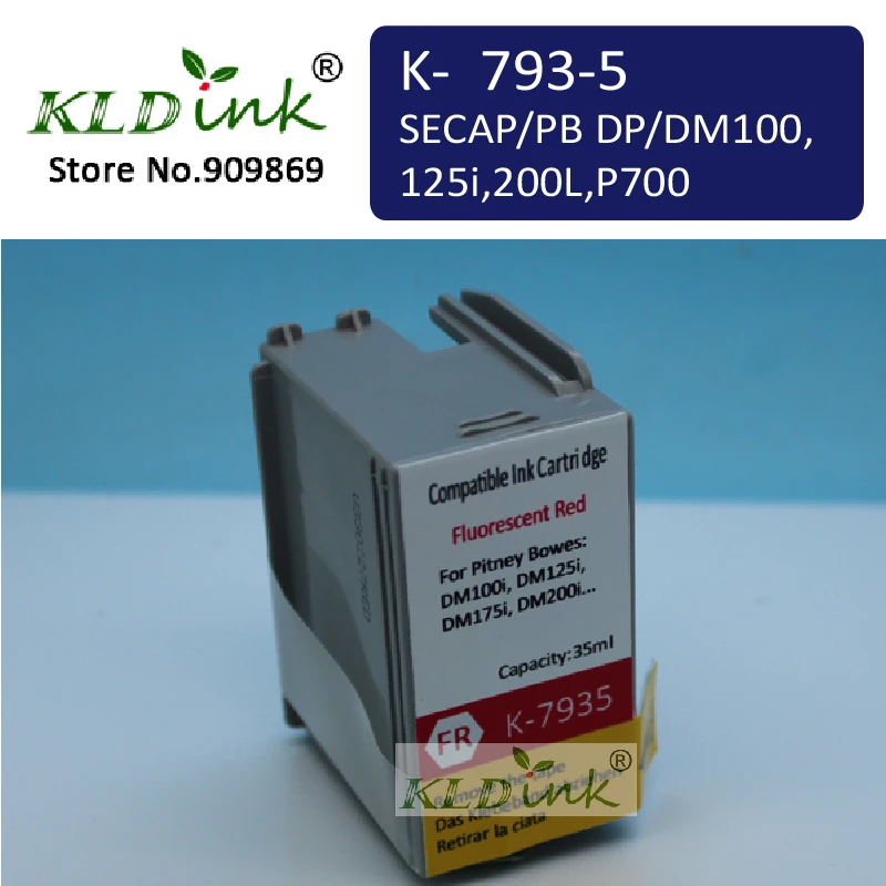 Compatible Fluorescent Red 793 5 Postage Meter Ink for SECAP DP100