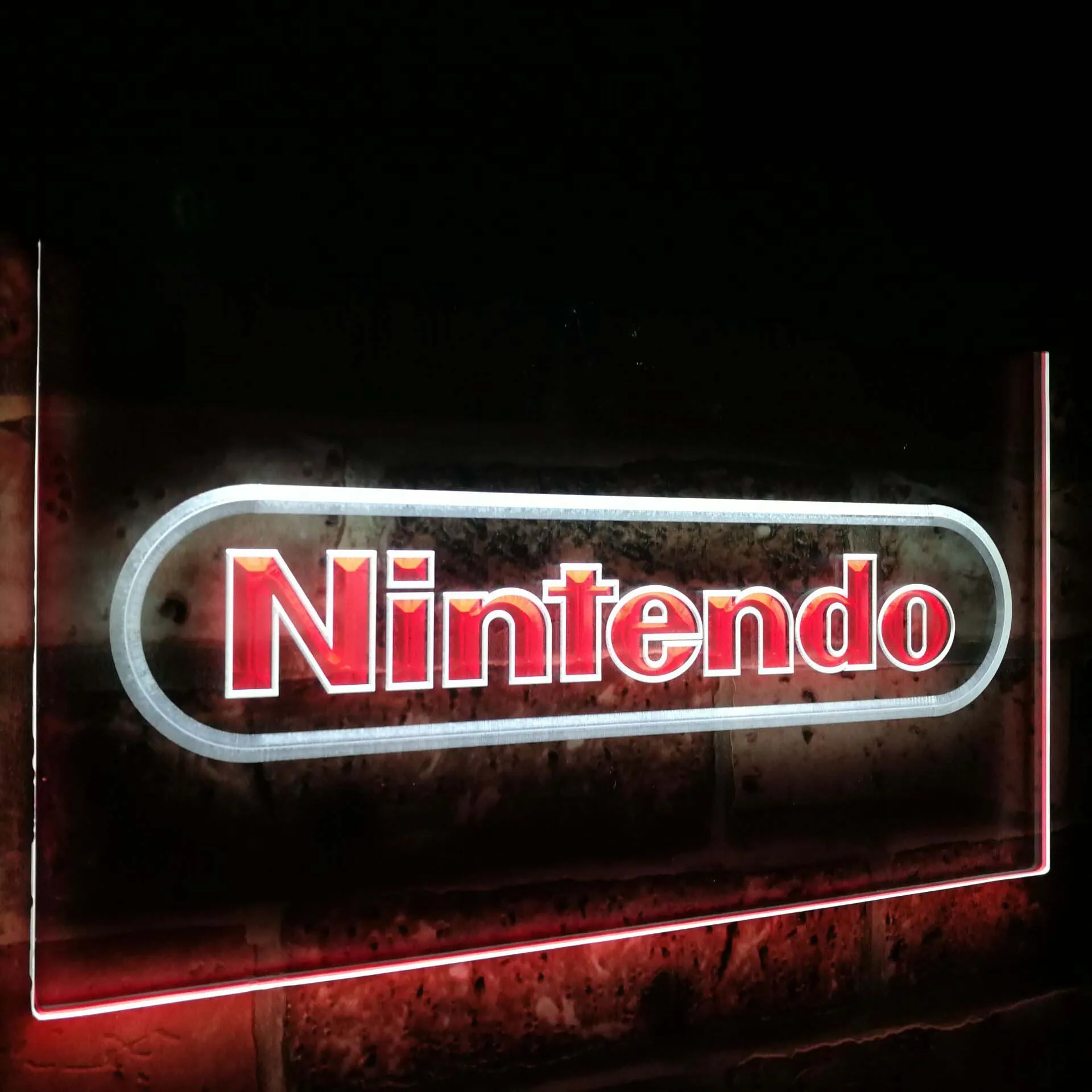 Nintendo видео игровая комната бар украшения подарок двойной цвет светодиодный неоновый светильник вывески st6-e0021