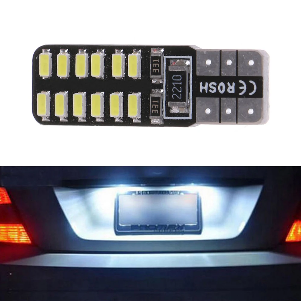 Универсальный 2 шт. автомобильный мото свет T10 LED 194 W5W 24 CANBUS 3014SMD без ошибок боковой