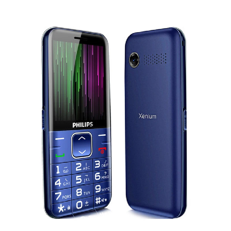 Оригинальный Philips E186A 2 4 дюймов GSM 2G 1450 мАч две sim карты большой аккумулятор