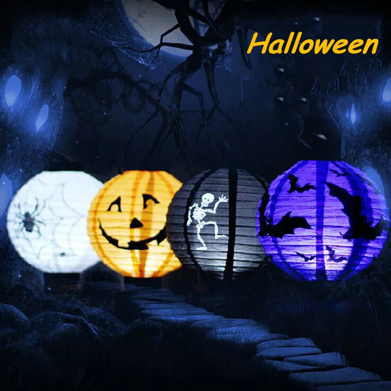 1 pcs halloween decoration led paper pumpkin light hanging lantern lamp halloween props outdoor party supplies - Halloween Supply Store 1 pcs halloween decoration led paper pumpkin light hanging lantern lamp halloween props outdoor party supplies - Halloween Supply Store