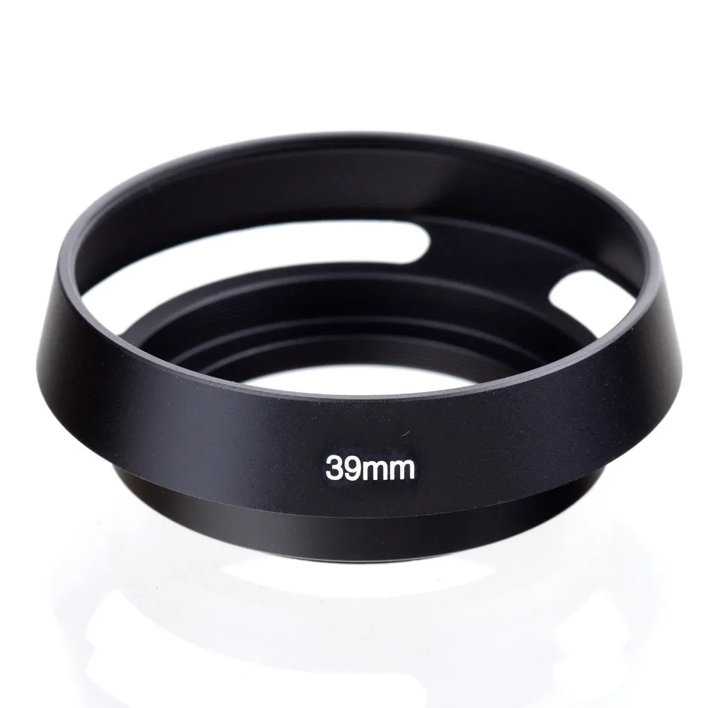 

lower price 39mm Vented Curved Metal lens Hood for Leica Leitz Panasonic Pentax Olympus black